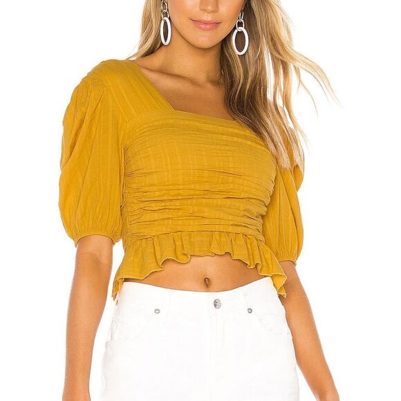 Tularosa Revolve Autry Mustard Top XS - Picture 2 of 12